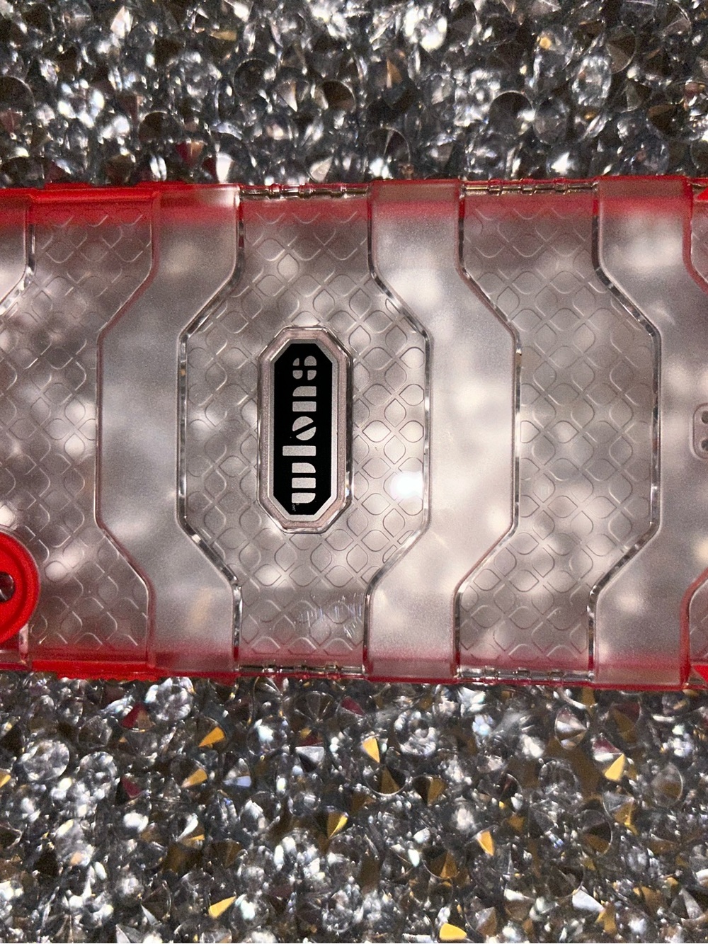 iPhone XR Transparent Red Protective phone case